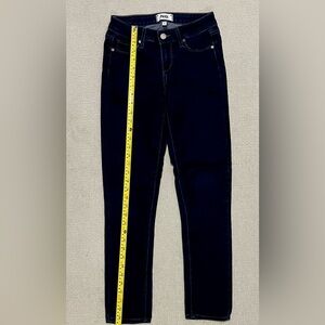 PAIGE // Skinny Ankle Peg Jeans. SZ: 23. Dark Dark Blue.